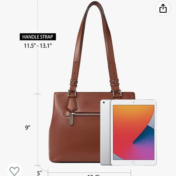 Bostanten Women Leather Shoulder Handbag (med) like new condition - Picture 8 of 15